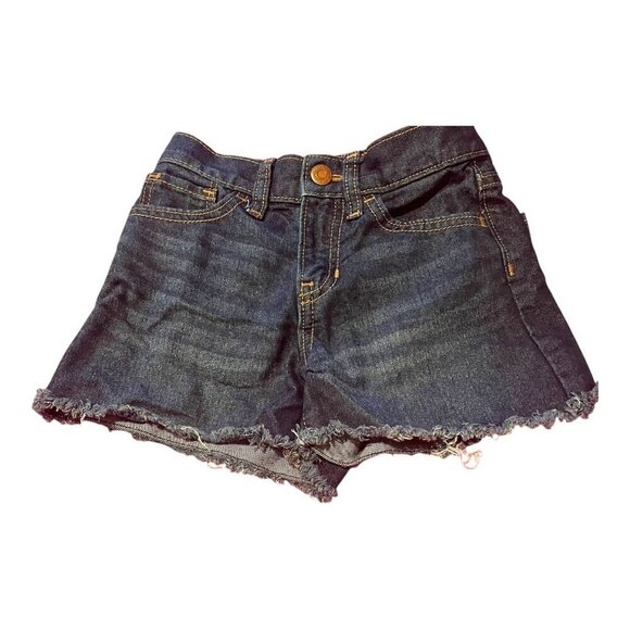 Old Navy Girls High-Rise Adjustable Waist Denim Blue Shorts Size 6 - Picture 3 of 10